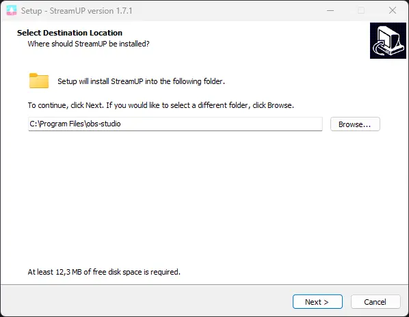 StreamUP Installer 1