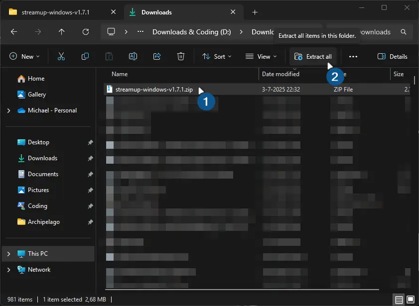 StreamUP Manual Install 1