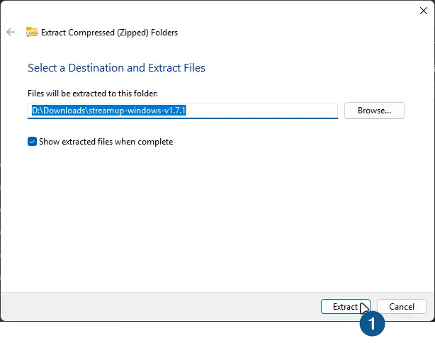 StreamUP Manual Install 2